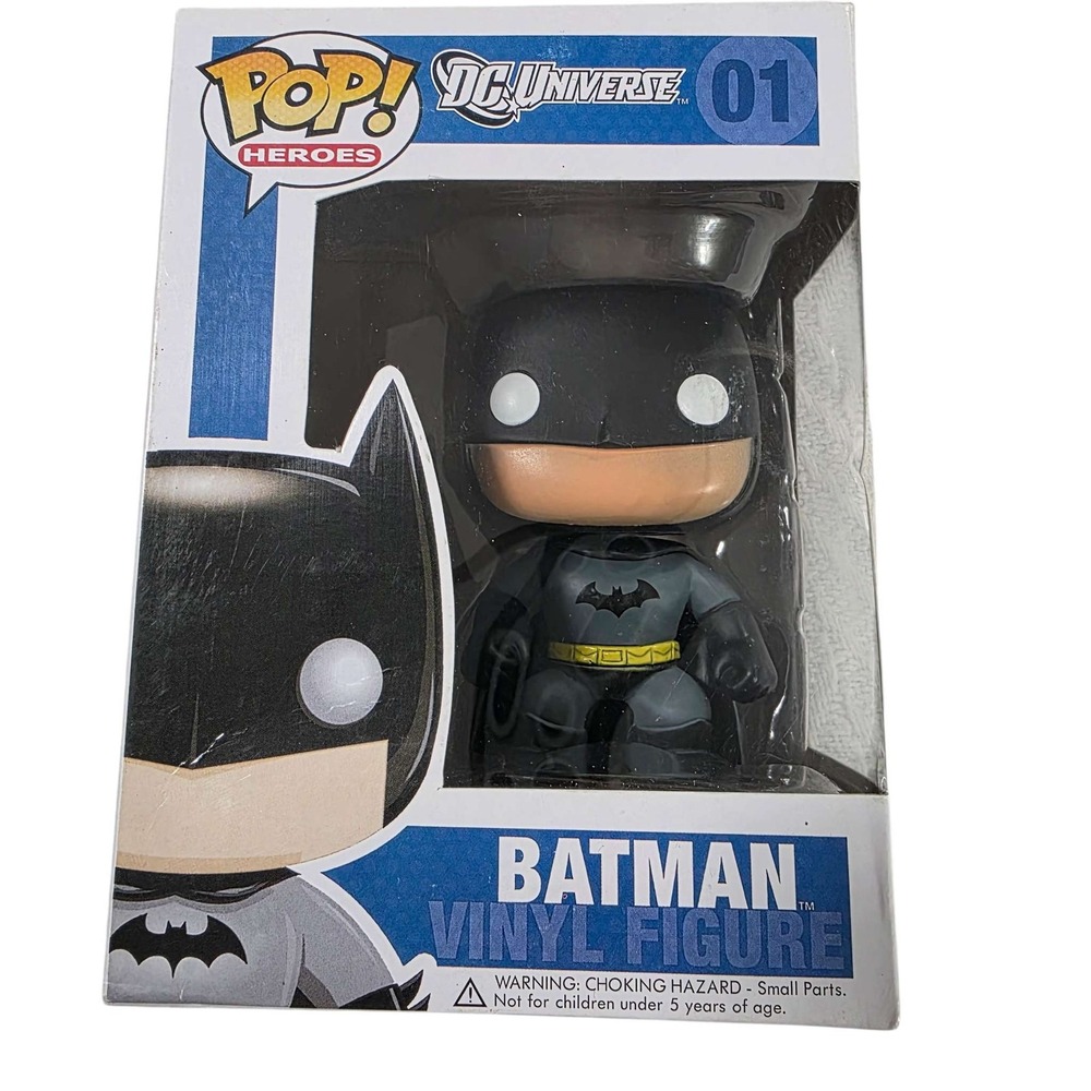 NIP Funko Pop Batman‎ DC Universe Heroes Vinyl Figure #01 Gray Black